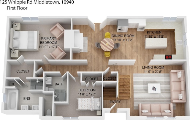 125 Whipple Rd, Middletown, NY 10940 - view of home floor plan