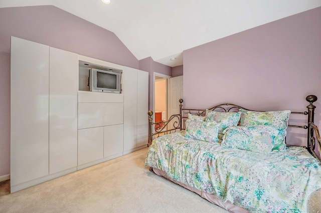 52 Mantack Path, Kings Park, NY 11754 - bedroom with vaulted ceiling and light colored carpet