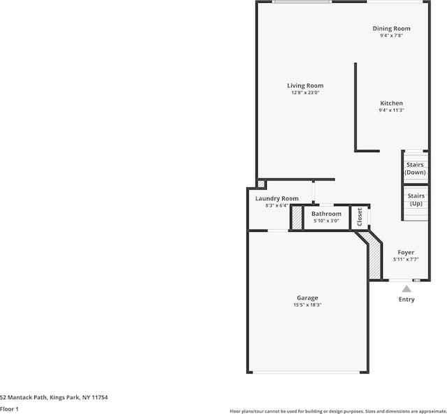52 Mantack Path, Kings Park, NY 11754 - view of floor plan / room layout