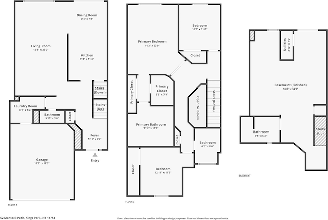 52 Mantack Path, Kings Park, NY 11754 - view of floor plan / room layout