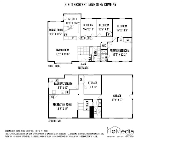 9 Bittersweet Ln, Glen Cove, NY 11542 - view of floor plan / room layout