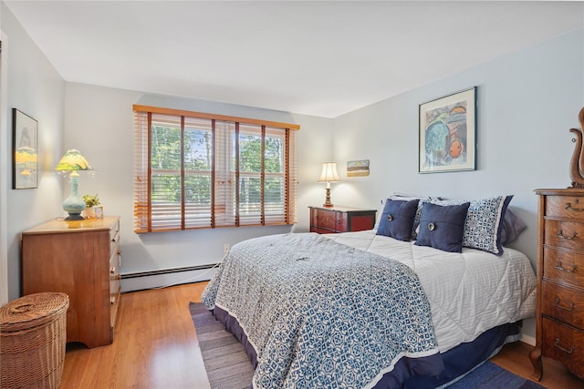 15 Shadetree Ln, Stony Brook, NY 11790 - bedroom with a baseboard radiator and wood finished floors