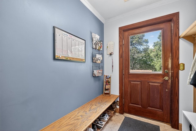 53 Mountain View Dr, Holmes, NY 12531 - doorway with crown molding