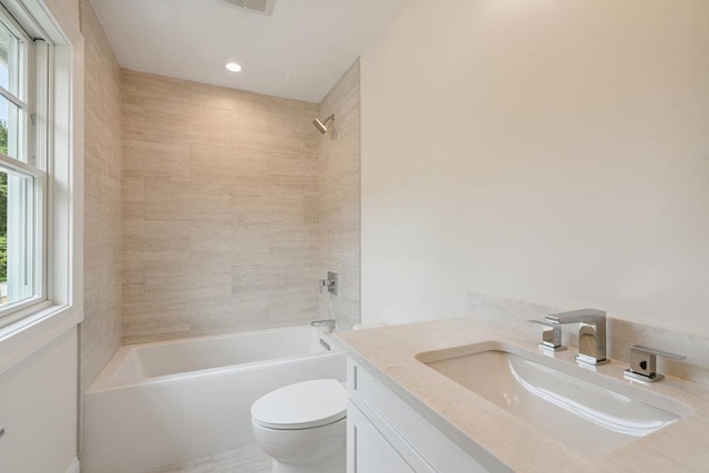 46 Plainview Rd, Woodbury, NY 11797 - full bathroom featuring vanity and shower / washtub combination