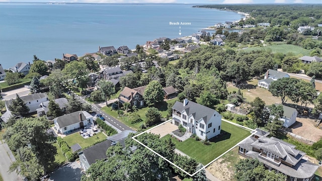 305 Fay Ct, Mattituck, NY 11952 - aerial perspective of suburban area featuring a large body of water