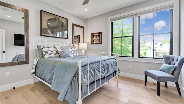 305 Fay Ct, Mattituck, NY 11952 - bedroom with wood finished floors, recessed lighting, and a ceiling fan
