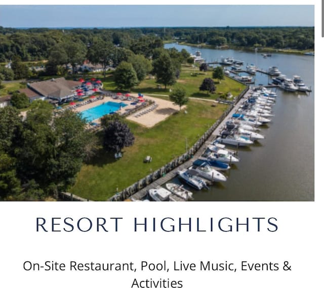 305 Fay Ct, Mattituck, NY 11952 - drone / aerial view of a large body of water and numerous boat docks