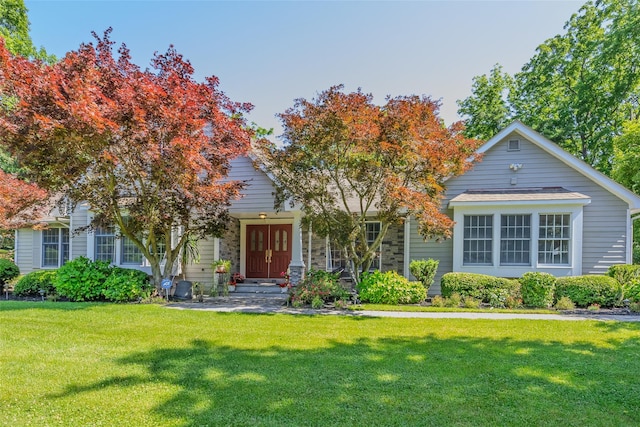 2 White Pine Ln, Setauket, NY 11733 - view of property hidden behind natural elements with a front yard