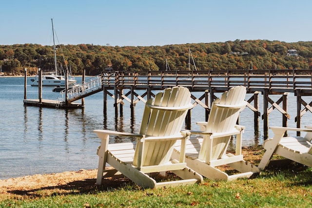 2 White Pine Ln, Setauket, NY 11733 - dock with a view of trees and a water view