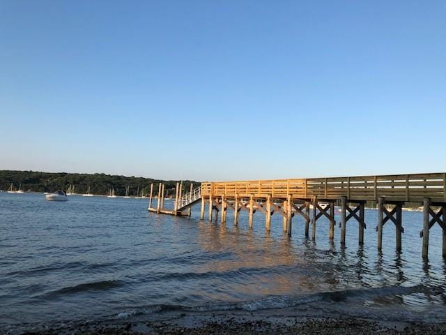 2 White Pine Ln, Setauket, NY 11733 - dock area featuring a pier and a water view