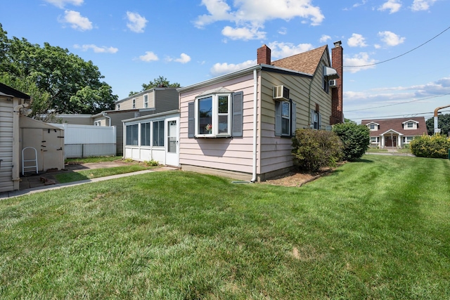 1 Horton Rd, Valley Stream, NY 11581 - back of property with a chimney