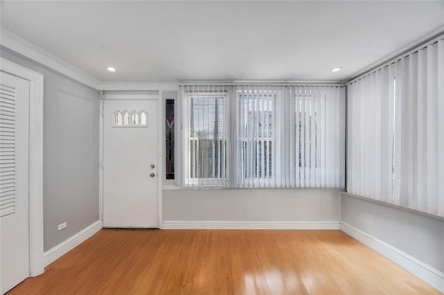 12605 109th Ave, Richmond Hill S, NY 11420 - foyer with wood finished floors and recessed lighting