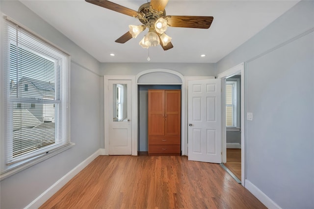 12605 109th Ave, Richmond Hill S, NY 11420 - foyer featuring light wood-style flooring, plenty of natural light, ceiling fan, and recessed lighting