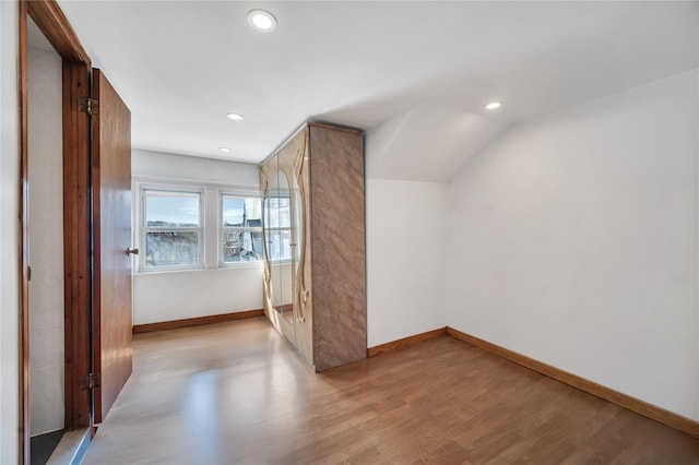 12605 109th Ave, Richmond Hill S, NY 11420 - bonus room with light wood finished floors, recessed lighting, and vaulted ceiling