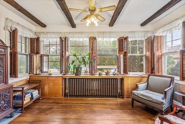 16608 Cryders Ln, Beechhurst, NY 11357 - sunroom with radiator and beam ceiling