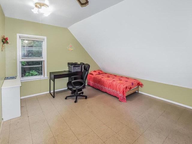 4431 Matilda Ave, Bronx, NY 10470 - bedroom featuring vaulted ceiling and baseboards