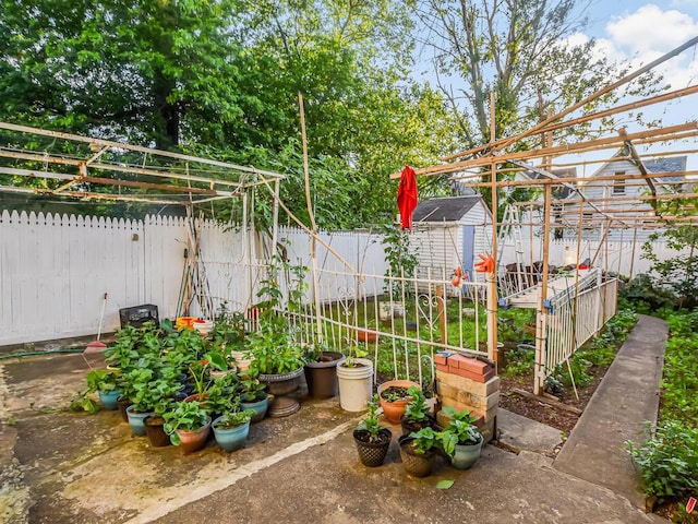 4431 Matilda Ave, Bronx, NY 10470 - fenced backyard featuring a vegetable garden and a shed