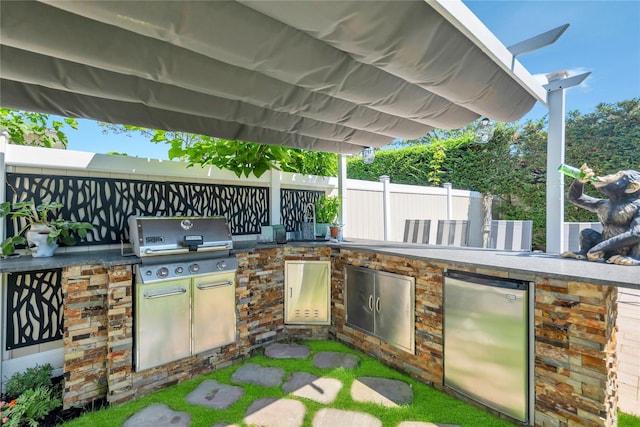 318 Claremont Ave, West Babylon, NY 11704 - view of patio / terrace with exterior kitchen