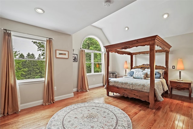 8 Hamlet Way, Hopewell Junction, NY 12533 - bedroom featuring lofted ceiling, light wood-style floors, and recessed lighting