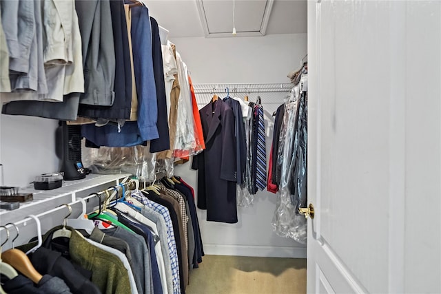 8 Hamlet Way, Hopewell Junction, NY 12533 - walk in closet featuring attic access