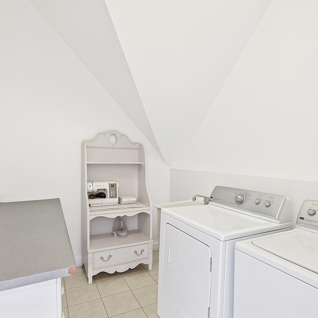 8 Hamlet Way, Hopewell Junction, NY 12533 - laundry room featuring washing machine and clothes dryer and light tile patterned flooring