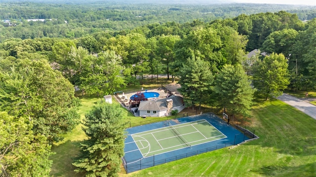 8 Hamlet Way, Hopewell Junction, NY 12533 - bird's eye view of a heavily wooded area