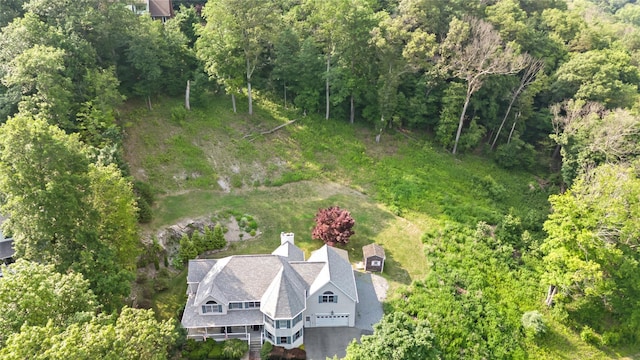 8 Hamlet Way, Hopewell Junction, NY 12533 - aerial view of property and surrounding area featuring a forest