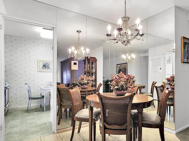 140-21 31st Rd Unit 4A, Flushing, NY 11354 - dining room with a chandelier