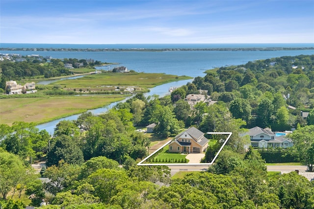 135 S Rd, Westhampton, NY 11977 - view of property location featuring property boundaries highlighted and a nearby body of water