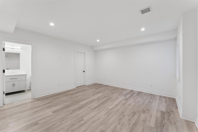135 S Rd, Westhampton, NY 11977 - spare room featuring light wood-style floors and recessed lighting