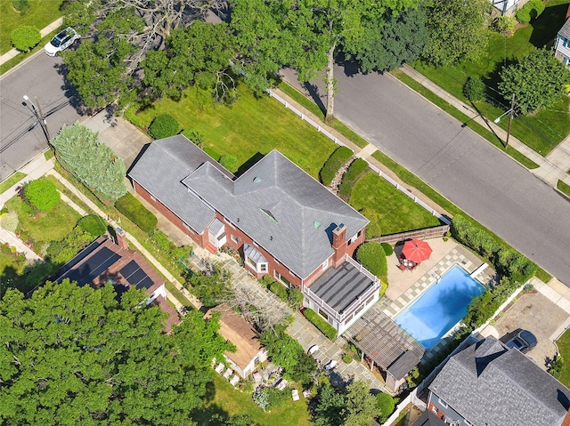 107 California Ave, Freeport, NY 11520 - aerial view of a pool