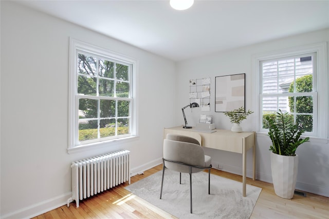 153 Park Ave, Manhasset, NY 11030 - office space with radiator heating unit, healthy amount of natural light, and wood finished floors