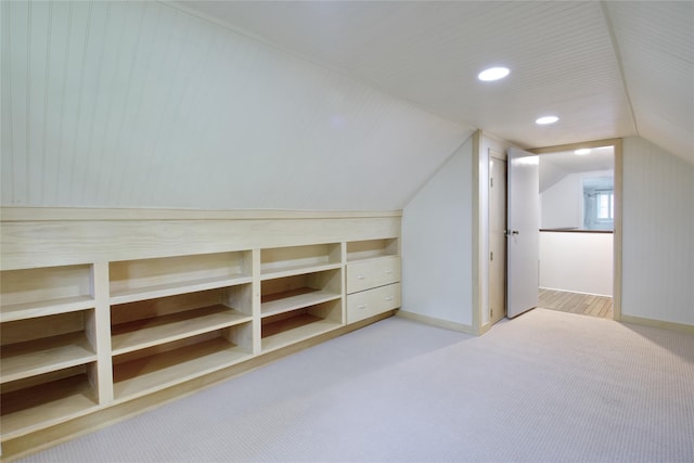 153 Park Ave, Manhasset, NY 11030 - bonus room with carpet, lofted ceiling, and recessed lighting
