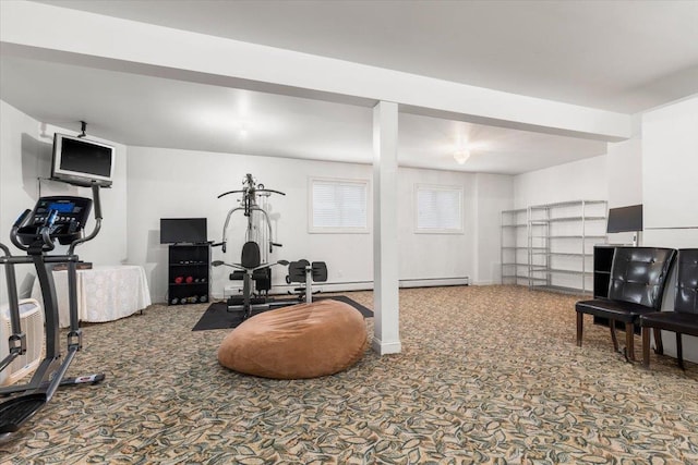 2 Apple Ct, Eastchester, NY 10709 - exercise room with carpet floors