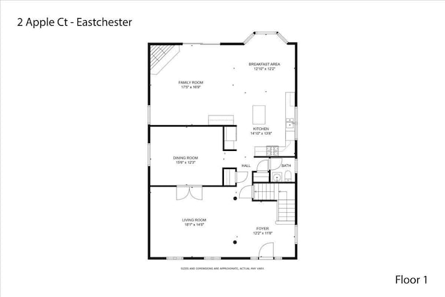 2 Apple Ct, Eastchester, NY 10709 - view of property floor plan