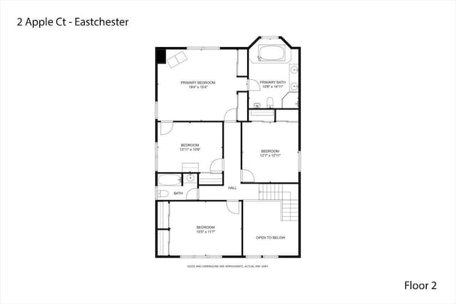 2 Apple Ct, Eastchester, NY 10709 - view of property floor plan