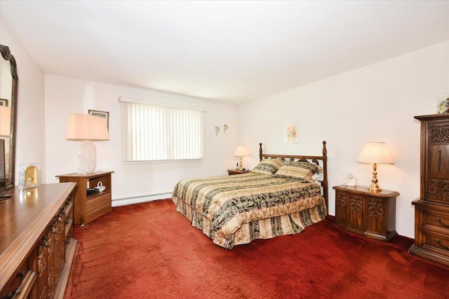7 Albergo Ln, Syosset, NY 11791 - bedroom featuring carpet flooring and a baseboard radiator