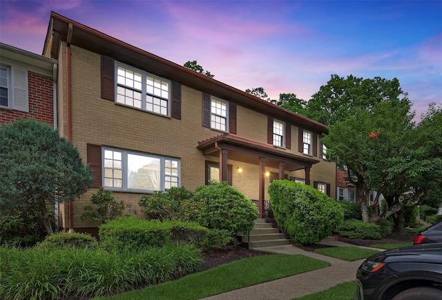 418 Pawnee Ct, Suffern, NY 10901 - colonial home with brick siding and covered porch