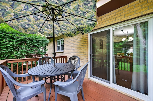 418 Pawnee Ct, Suffern, NY 10901 - wooden terrace featuring outdoor dining area