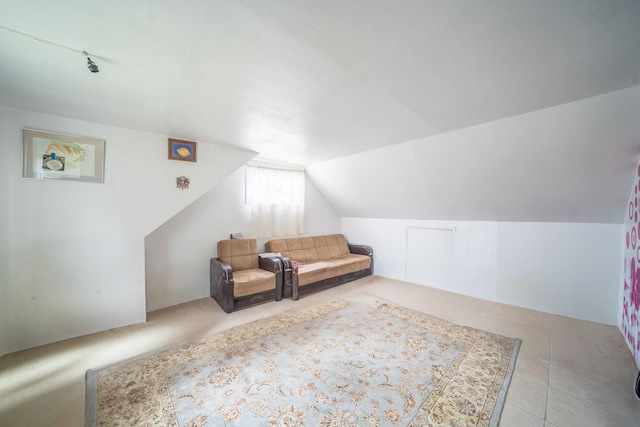 47 Cardinal Rd, Levittown, NY 11756 - sitting room featuring lofted ceiling and carpet