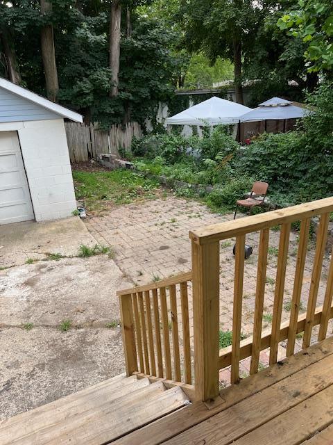 47 Gifford Ave, Poughkeepsie, NY 12601 - wooden terrace featuring an outbuilding
