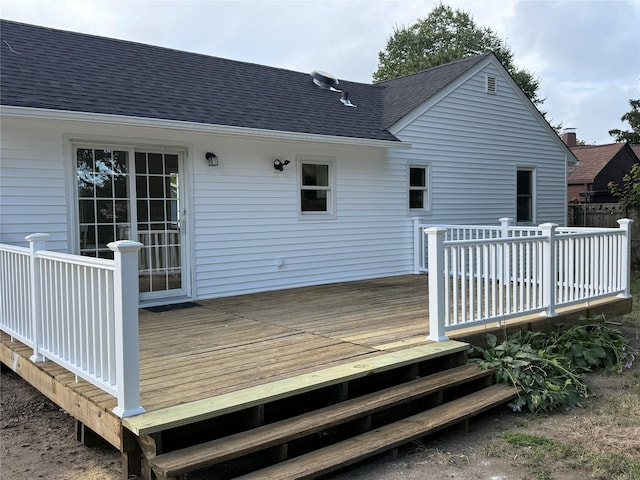 22 Bradish Ln, Babylon, NY 11702 - view of wooden deck