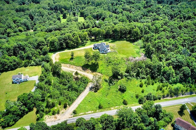 75 Red Fox Ln, Salt Point, NY 12578 - drone / aerial view of a heavily wooded area