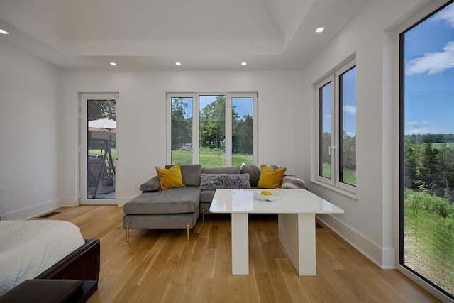 75 Red Fox Ln, Salt Point, NY 12578 - living room featuring recessed lighting, healthy amount of natural light, light wood finished floors, and vaulted ceiling