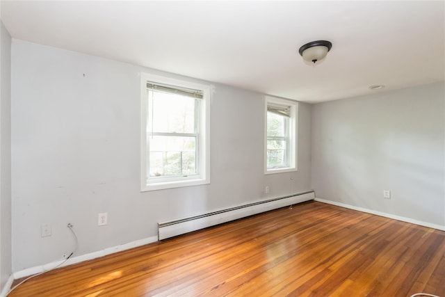 126 Tanglewylde Rd, Lake Peekskill, NY 10537 - unfurnished room with a baseboard radiator and wood finished floors