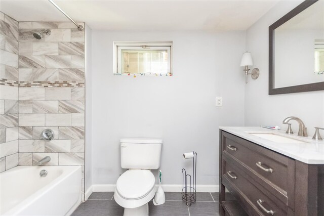 126 Tanglewylde Rd, Lake Peekskill, NY 10537 - full bathroom featuring tile patterned flooring, vanity, and bathing tub / shower combination