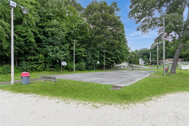126 Tanglewylde Rd, Lake Peekskill, NY 10537 - view of community with a lawn and community basketball court