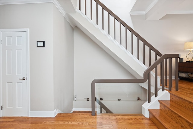28 The Mews, Syosset, NY 11791 - stairway with wood finished floors and baseboards
