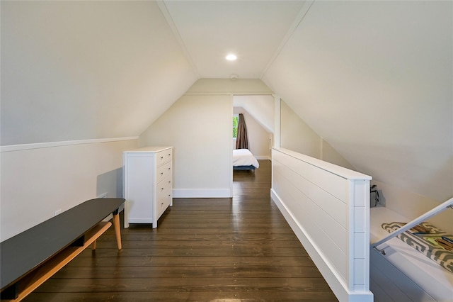3120 Grathwohl Rd, New Suffolk, NY 11956 - bonus room featuring lofted ceiling and dark wood-style floors