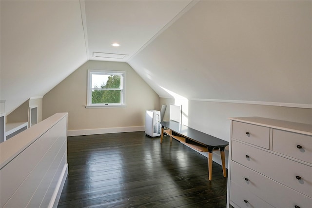 3120 Grathwohl Rd, New Suffolk, NY 11956 - bonus room featuring dark wood-type flooring and vaulted ceiling